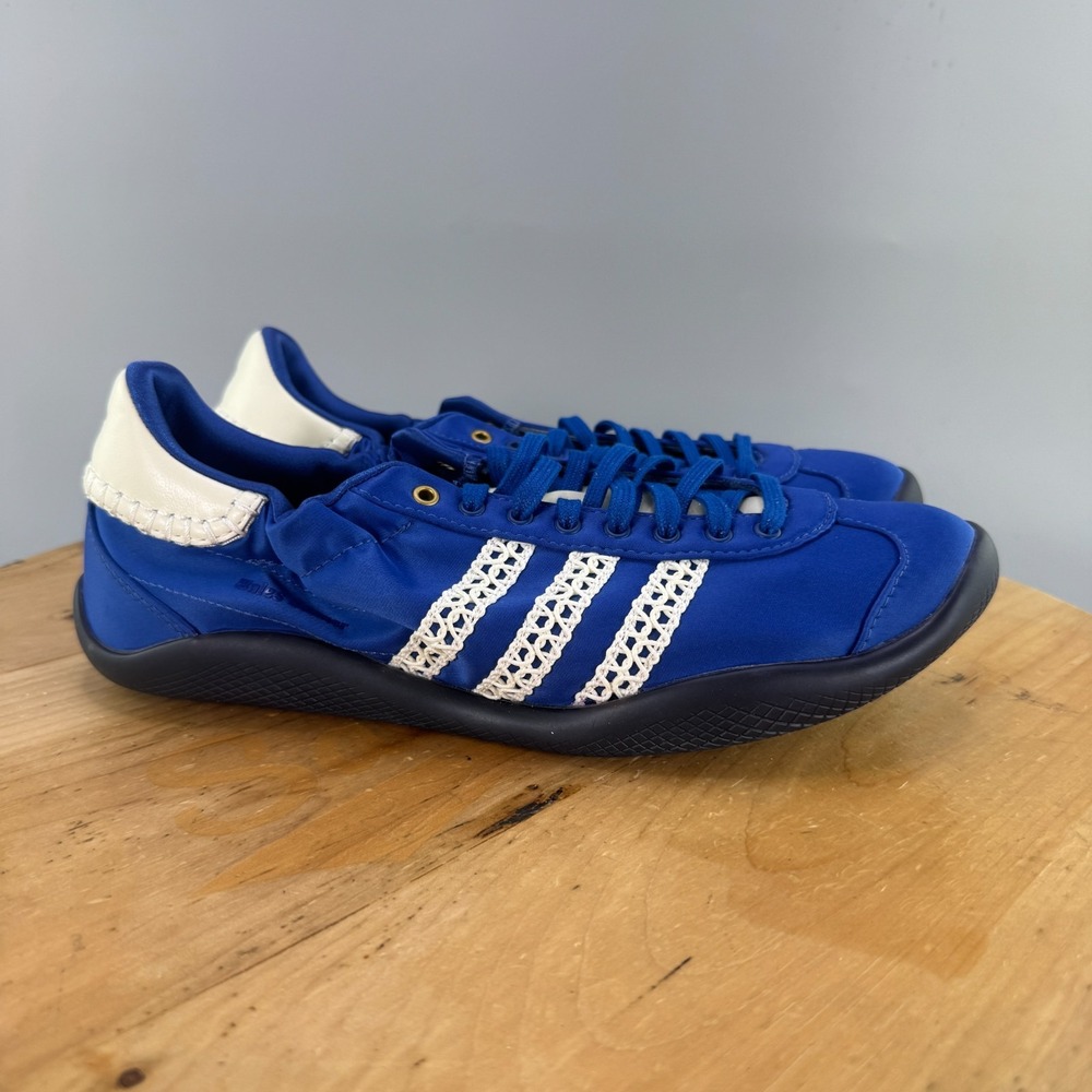 Adidas x Wales Bonner Karintha Men's Size 9 Blue Satin Shoes Sneakers NEW